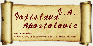 Vojislava Apostolović vizit kartica